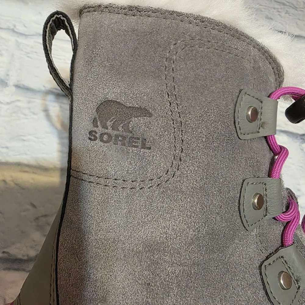 Sorel Gray and Pink Winter Boots